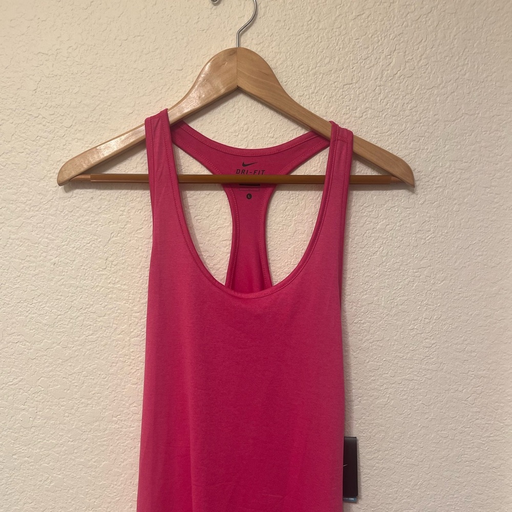 Nike Pink Sleeveless Tank Top Athletic Style